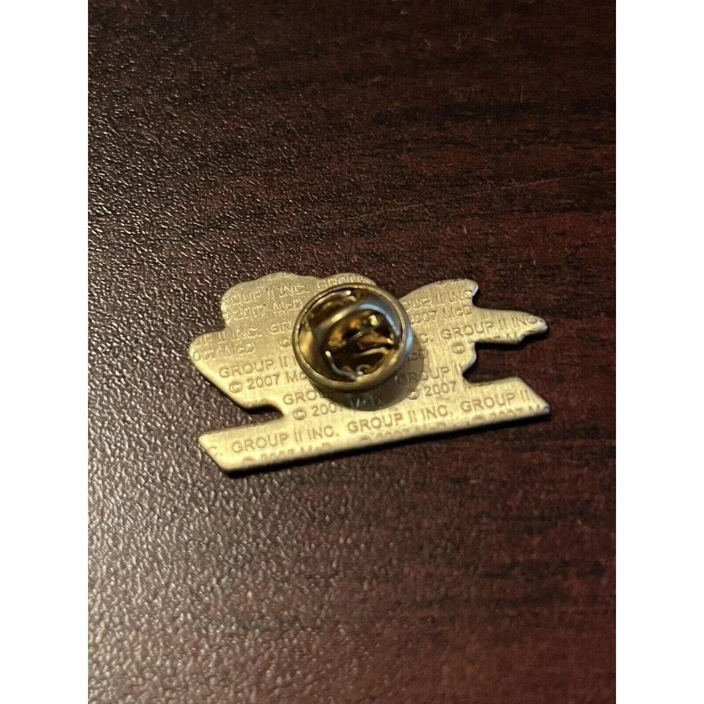 McDonald’s Speedy Drive-Thru Milkshake Hamburger‎ Fries Employee Lapel Hat Pin